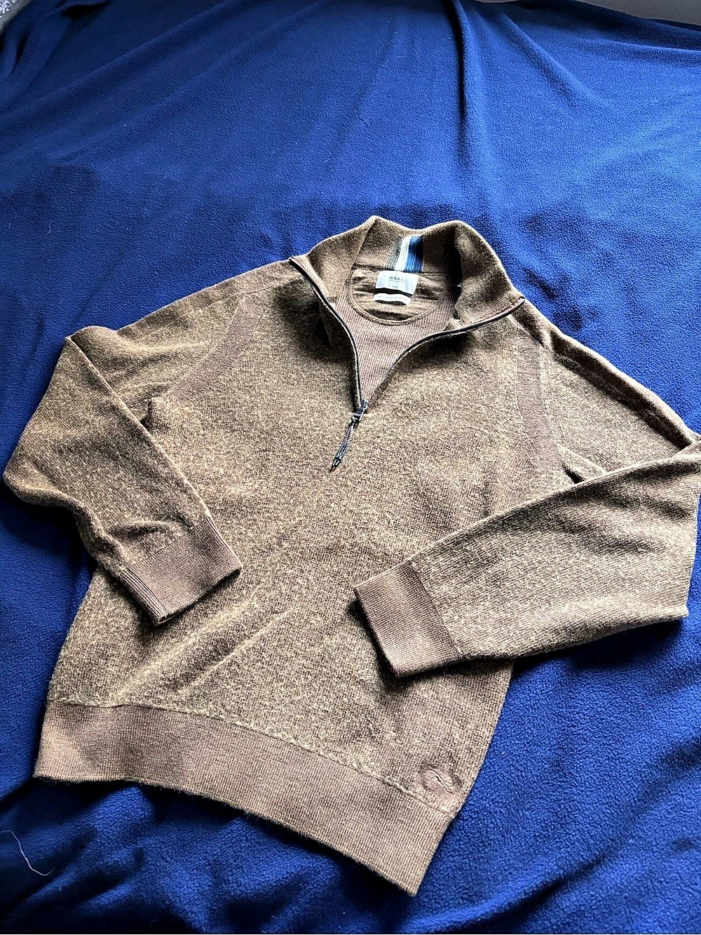 BRAX Feel Good Sportive Quarter-Zip Color Block Size Medium Like New